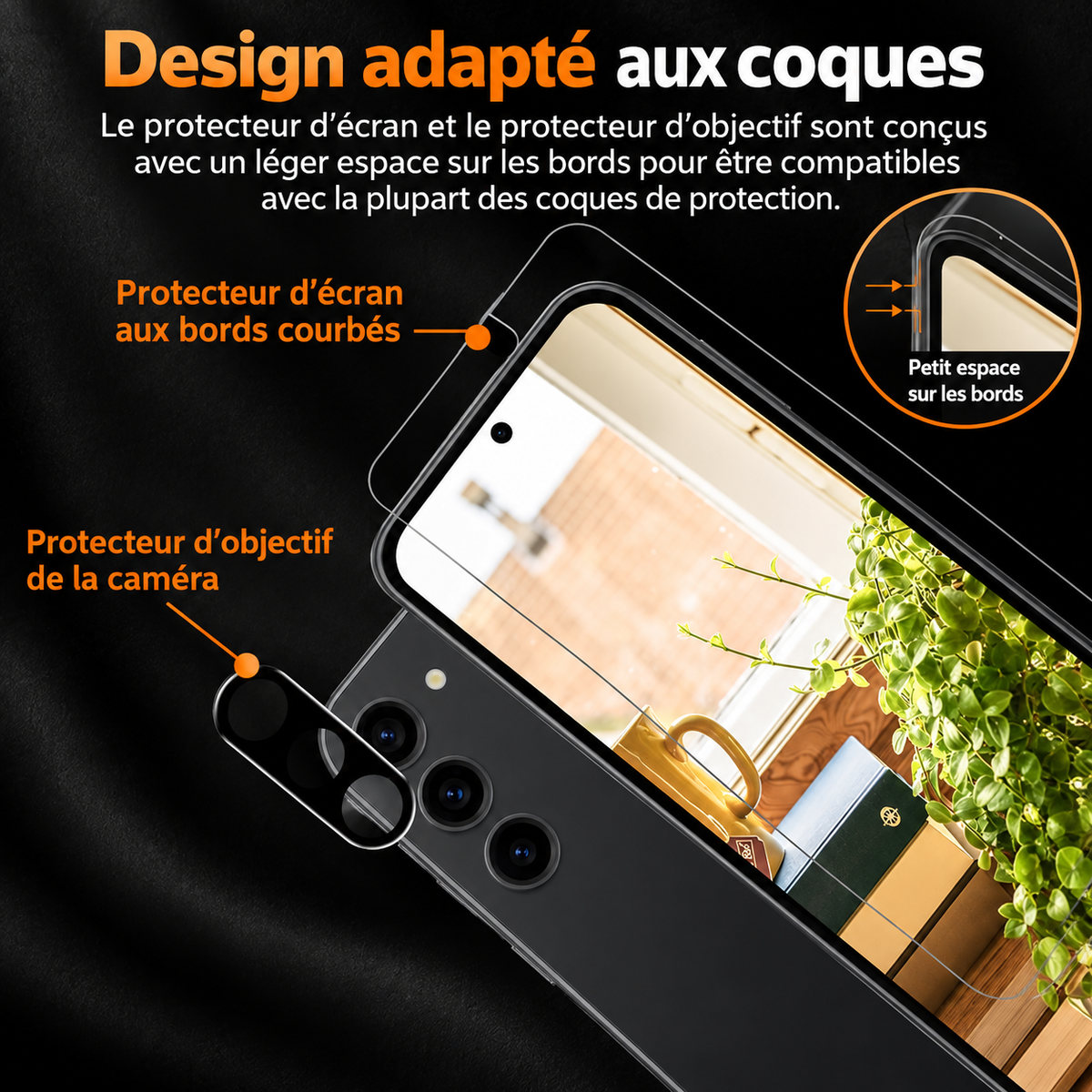 Verre trempé Samsung 2+2 Écran & Caméra | Lecteur d'empreintes
