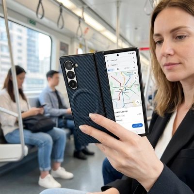 Coque antichoc silicone pour Samsung Galaxy Z Fold au quotidien