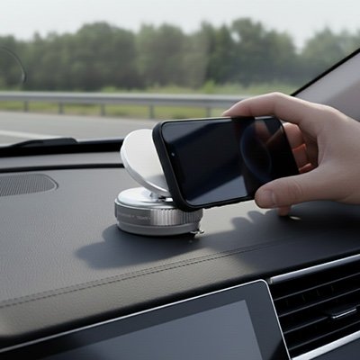 Support smartphone voiture orientable pour une conduite confortable