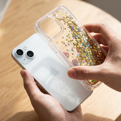 coque silicone pailettée iPhone 14