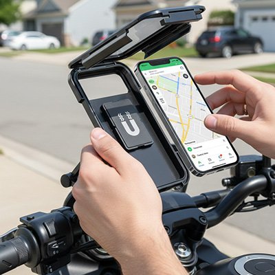 Support moto pour téléphone 